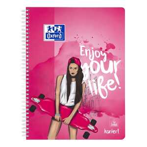 Collegeblock Skatergirl A4+ kariert 80 Blatt, 90 g Recycling-Papier