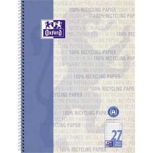 Oxford Recycling Collegeblock A4 80 Blatt, liniert mit Doppelrand,