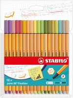 STABILO point 88 18er Kartonetui neue Farben