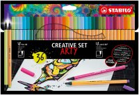 STABILO point 88/Pen 68 „ARTY: CREATIVE SET" 36er Kartonetui