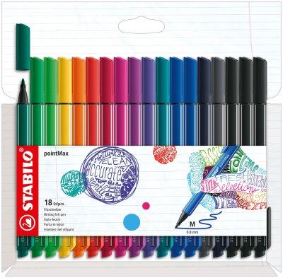 STABILO pointMax 18er Etui Neue Farben