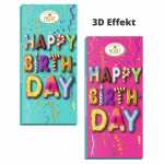 Happy Birthday 3D Choco- Grüße Schokolade...