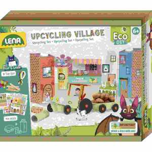 Eco Upcycling Village Set zum erschaffen eines Dorfes aus Verpackungen