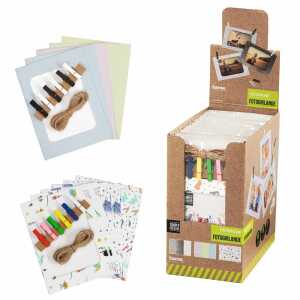 Fotogirlande Mix sortiert, mit Klammern und Schnur, hama