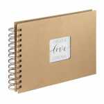 Spiral-Album Craft 24x17cm, 40 Kraftpapier-Seiten, hama