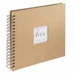 Spiral-Album Craft 28x24cm, 40 Kraftpapier-Seiten, hama
