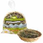 Bambuskorb gefüllt mit Bergwiesenheu natur, 20 x 8...