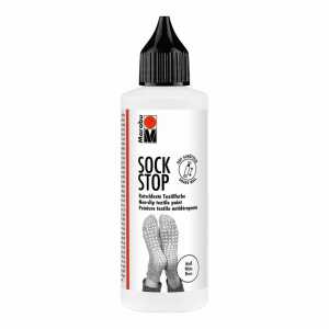 Sock Stop Rutschfeste Textilfarbe weiß weiche, gummiartige Textilfarbe