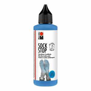 Sock Stop Rutschfeste Textilfarbe hellblau, gummiartige Textilfarbe
