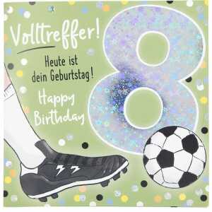 Zahlenkarten mit Musik 8. Geburtstag, Motiv 16, Depesche