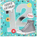 Zahlenkarten mit Musik 12. Geburtstag, Motiv 22, Depesche