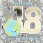 Zahlenkarten mit Musik 18. Geburtstag, Motiv 28, Depesche