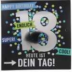 Zahlenkarten mit Musik 18. Geburtstag, Motiv 30, Depesche