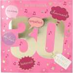 Zahlenkarten mit Musik 30. Geburtstag, Motiv 35, Depesche