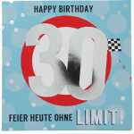 Zahlenkarten mit Musik 30. Geburtstag, Motiv 36, Depesche