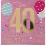 Zahlenkarten mit Musik 40. Geburtstag, Motiv 39, Depesche