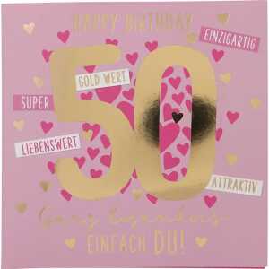 Zahlenkarten mit Musik 50. Geburtstag, Motiv 43, Depesche