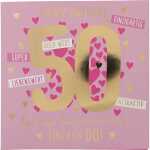 Zahlenkarten mit Musik 50. Geburtstag, Motiv 43, Depesche