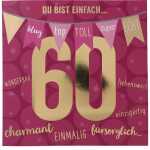 Zahlenkarten mit Musik 60. Geburtstag, Motiv 46, Depesche