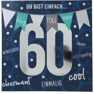 Zahlenkarten mit Musik 60. Geburtstag, Motiv 47, Depesche