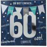 Zahlenkarten mit Musik 60. Geburtstag, Motiv 47, Depesche