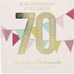 Zahlenkarten mit Musik 70. Geburtstag, Motiv 50, Depesche