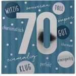 Zahlenkarten mit Musik 70. Geburtstag, Motiv 51, Depesche