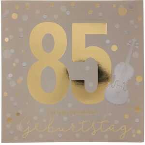 Zahlenkarten mit Musik 85. Geburtstag, Motiv 55, Depesche
