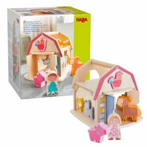 Sortierbox Bauernhof 6 Teile, 1 Sortierbox, 6 Holzsteine, ab 12 Monate