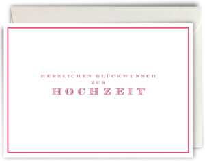 Karte B6 MP Chevalier Zur Hochzeit mit Umschlag