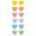 Sticker Bunte Herzen Rössler 4014970406119