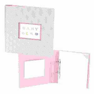 Baby Girl Fotoringbuch 50x230x245mm, 2 Ringbindung, für 50 Seiten