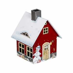 Räucherhaus aus Metall Wintermotiv