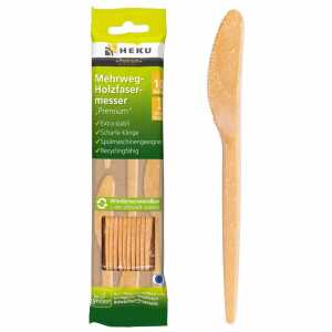 Holzfasermesser Mehrweg 16,5cm 10er, HEKU