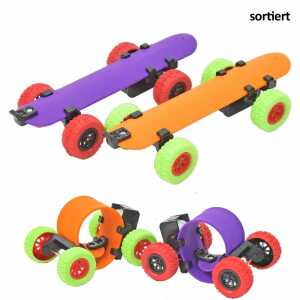 Snap Skateboard 9cm mit Rückzugsmotor, sort orange, lila, mint, pink
