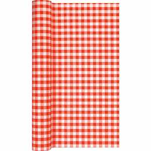 Tischläufer Karo red 490x40cm, Home Fashion