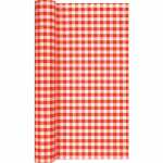 Tischläufer Karo red 490x40cm, Home Fashion