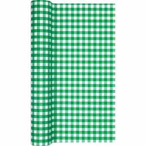 Tischläufer Karo dark green 490x40cm, Home Fashion