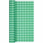 Tischläufer Karo dark green 490x40cm, Home Fashion