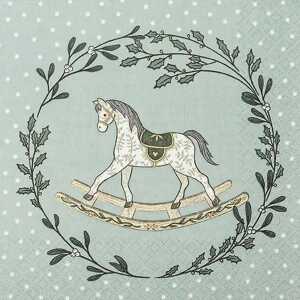 Weihn.Zelltuchserviette 33x33cm HOME F. 612208 3lag