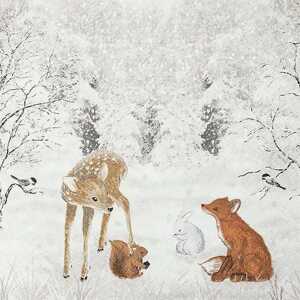 Servietten 33x33cm Sweet Forest FSC-Mix, Tissue, 3-lagig, 20 Stück