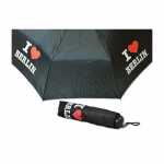 Taschenschirm I love Berlin schwarz
