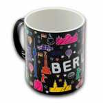 Tasse Berlin Scribble Berlin schwarz