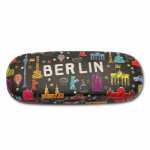 Brillenetui Scribble Berlin schwarz
