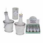 Kerze Champagner Flasche Just Married, 6 x 11 cm, 12...