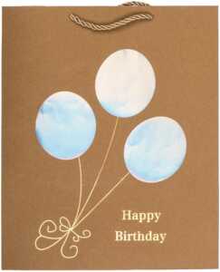 OOTB Kraftpapier-Geschenktüte Happy Birthday
