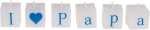 OOTB Kerzenblock mit Schrift I love Papa