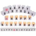 OOTB Kerzenblock mit Schrift Happy 30 Birthday