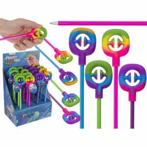 Kugelschreiber Fidget Snap Squeeze 23cm 4fach sortiert Out of the blue