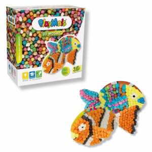 PlayMais MOSAIC 3D Fish, zum Basteln, Kleben und Formen, Loick